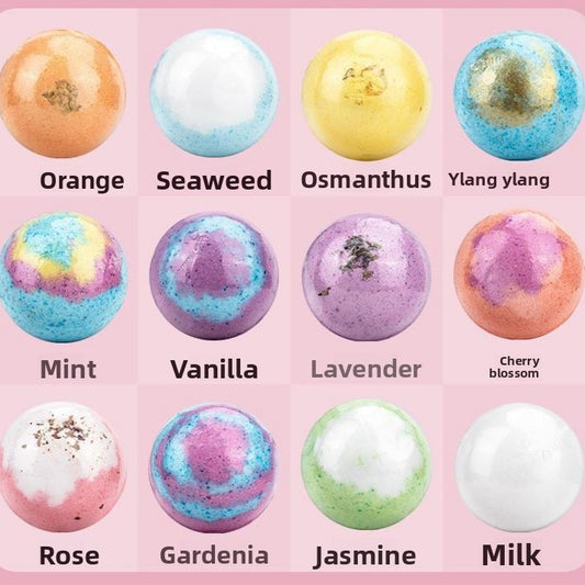 Dried Flower Bath Salt Balls