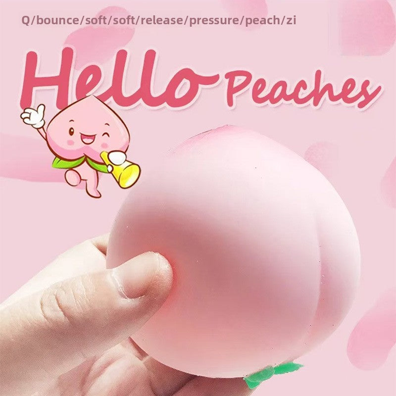 Simulation Peach Squeeze Ball Slow Rebound Stress Relief Toy