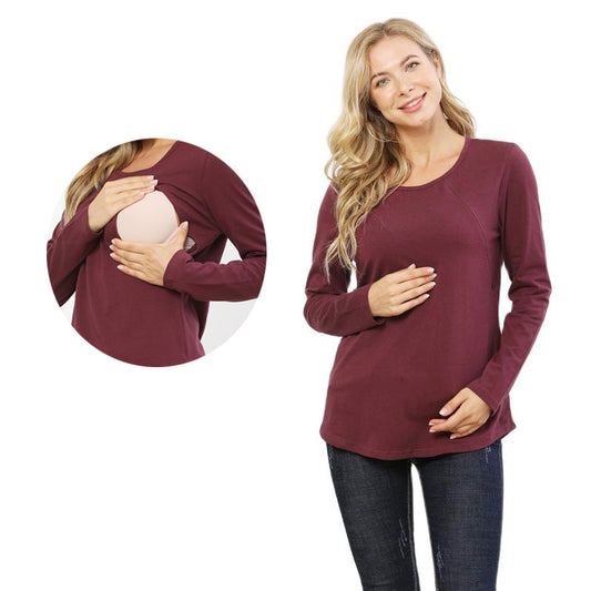 Long Sleeve Maternity Nursing Top