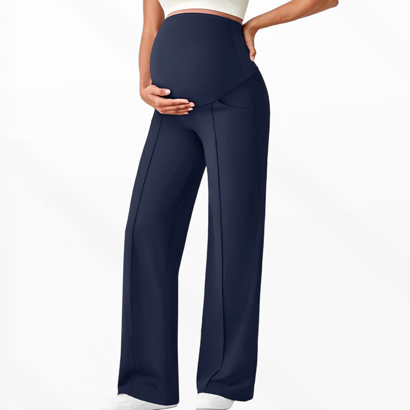 High-Waisted Wide Leg Maternity Pants