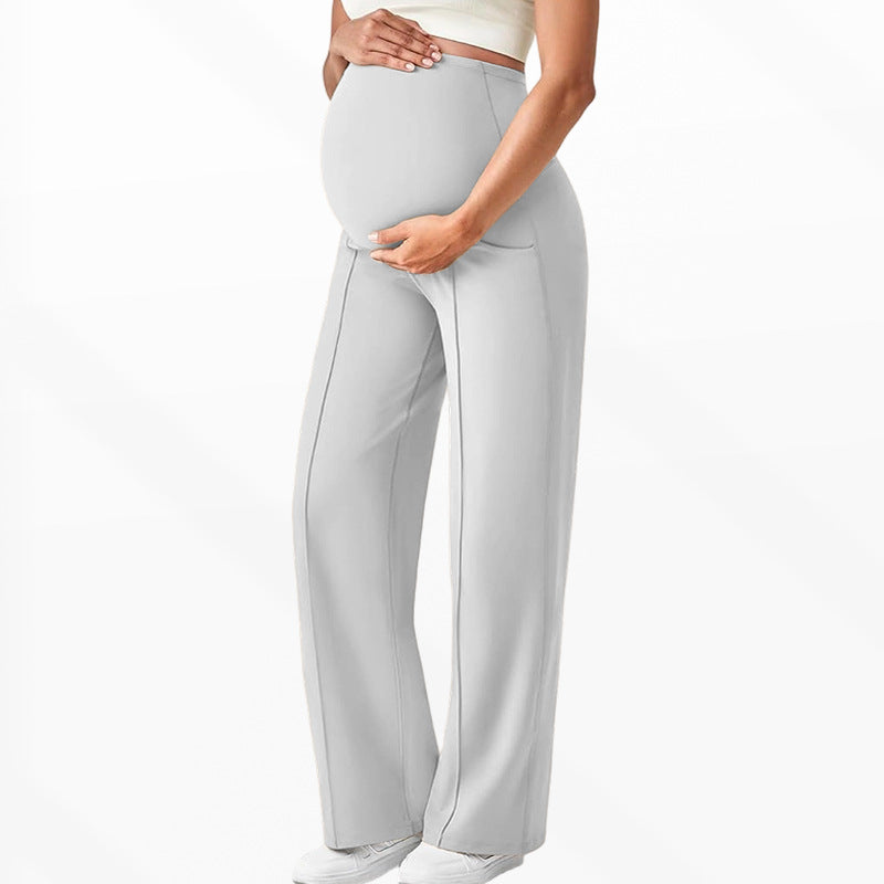High-Waisted Wide Leg Maternity Pants