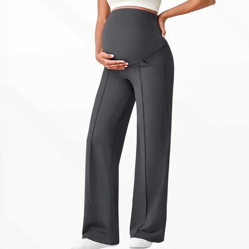 High-Waisted Wide Leg Maternity Pants