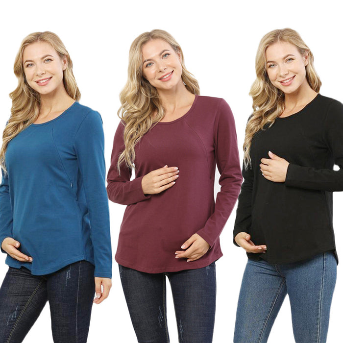 Long Sleeve Maternity Nursing Top