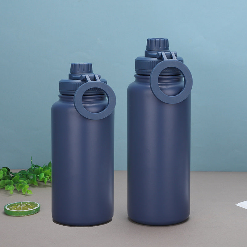 Stainless Steel Magnetic Lid Water Bottle with Phone Holder