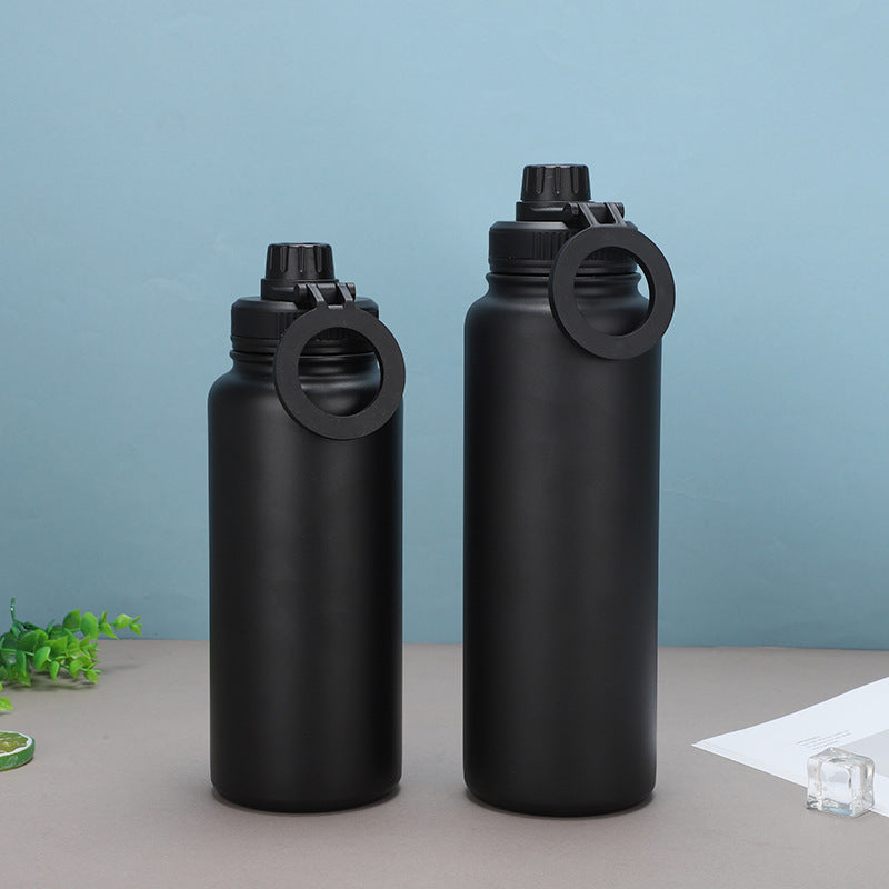 Stainless Steel Magnetic Lid Water Bottle with Phone Holder