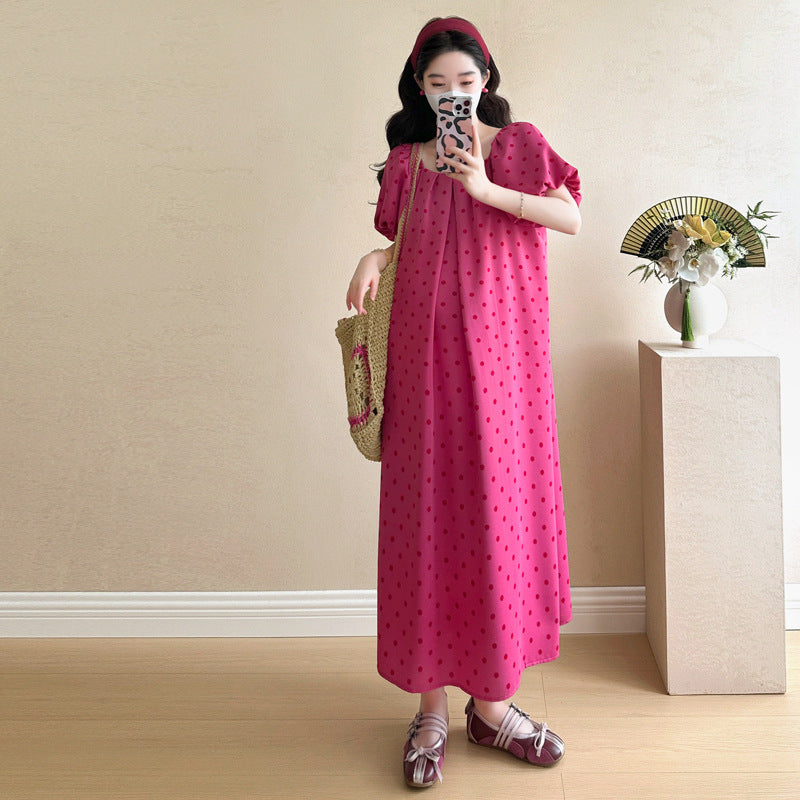 Polka Dot Maternity Dress