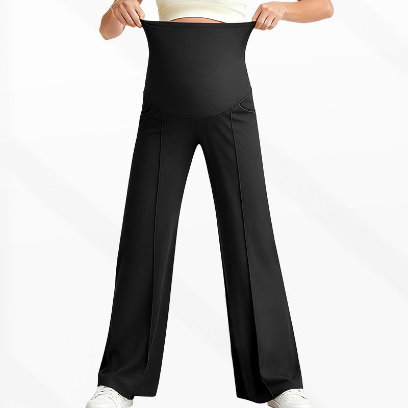 High-Waisted Wide Leg Maternity Pants