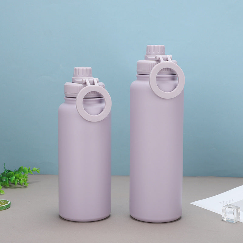 Stainless Steel Magnetic Lid Water Bottle with Phone Holder