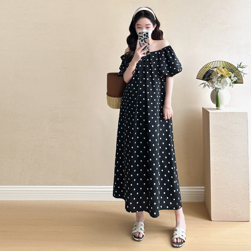 Polka Dot Maternity Dress